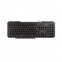 Teclado Com Fio Tm100 Design Slim 8 Teclas Multimidia Cabo De 130cm Resistente Agua Conexao Usb Preto Tc206